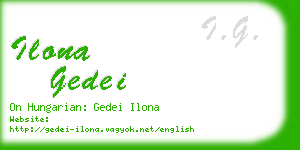 ilona gedei business card